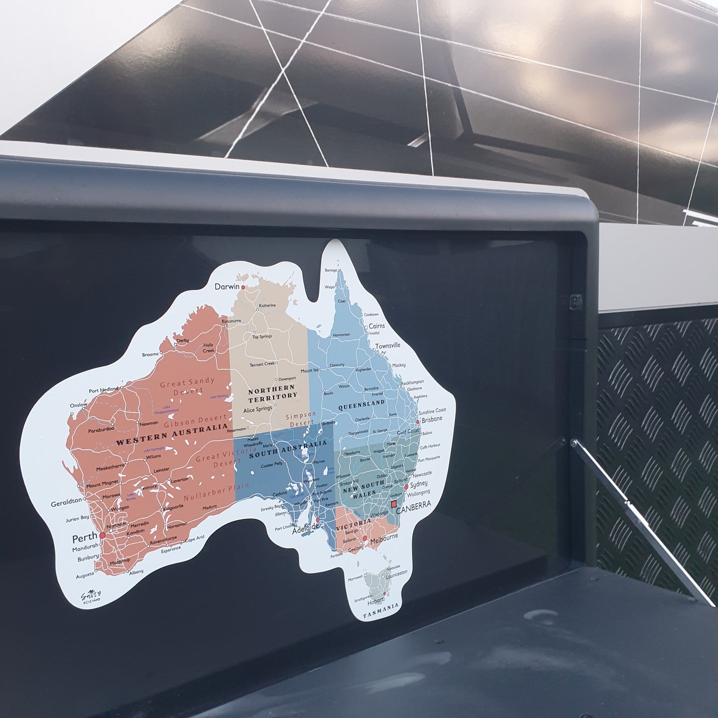 Vinyl Map of Australia